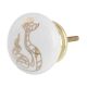 Golden Snake Pattern Ceramic Cabinet Knobs